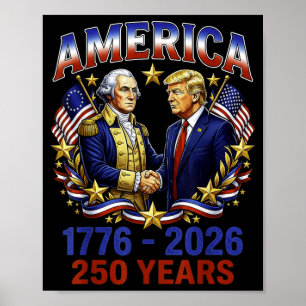 250 Jahre Amerika-Jubiläum 250. Trump Poster
