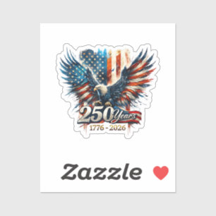 250 Jahre Amerika-Jubiläum 250. Unabhängigkeit D Aufkleber