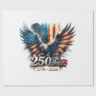 250 Jahre Amerika-Jubiläum 250. Unabhängigkeit D Geschenkpapier