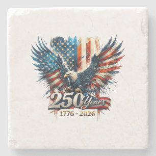 250 Jahre Amerika-Jubiläum 250. Unabhängigkeit D Steinuntersetzer