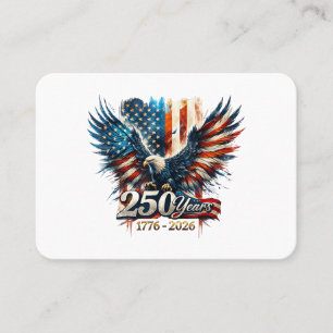 250 Jahre Amerika-Jubiläum 250. Unabhängigkeit D Visitenkarte