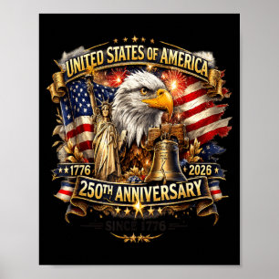 250 Jahre Amerika-Jubiläum 250. Unabhängigkeit Poster