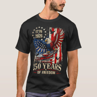 250 Jahre Amerika Jubiläum Adler Unabhängigkeit T-Shirt