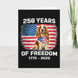 250 Jahre Amerika-Jubiläum Bet Hound 250. Jubiläum Karte