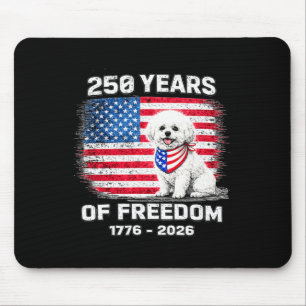250 Jahre Amerika-Jubiläum Bichon Frise 250. A Mousepad