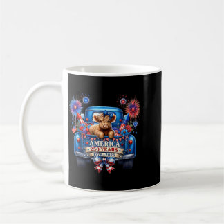 250 Jahre Amerika-Jubiläum Highland-Rind Kaffeetasse