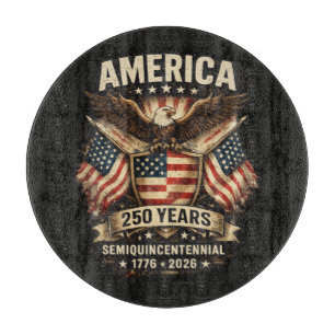 250 Jahre Amerika-Jubiläumsflagge USA Schneidebrett