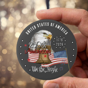 250 Jahre Amerika Wir, das Volk Adler und Freiheit Button