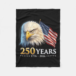 250 Jahre Amerikanisch 1776 2026 250. 4. Juli Fleecedecke