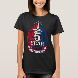 250 Jahre Amerikanisch 1776 2026 Flugzeug Unabhäng T-Shirt