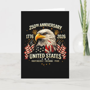 250 Jahre Amerikanisch 1776-2026 Patriotischer Adl Karte