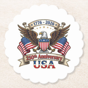 250 Jahre Amerikanisch 250. 4. Juli Jubiläum 1 Untersetzer