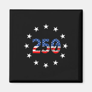 250 Jahre amerikanisch 250. Jubiläum USA-Flagge 4. Magnet