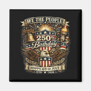 250 Jahre amerikanisch 250. Jubiläum USA-Flagge 4. Magnet