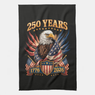 250 Jahre Amerikanisch 250. Jubiläum USA Patriotis Geschirrtuch