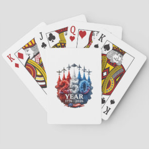 250 Jahre Amerikanisch 250. USA Patriotisch 4. Jul Spielkarten