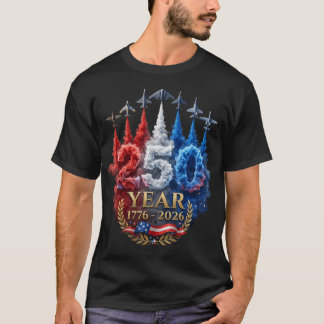 250 Jahre Amerikanisch 250. USA Patriotisch 4. Jul T-Shirt