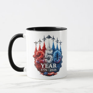 250 Jahre Amerikanisch 250. USA Patriotisch 4. Jul Tasse