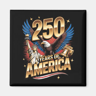 250 Jahre Amerikanische 250-Jahr-Feier US USA-Flag Magnet