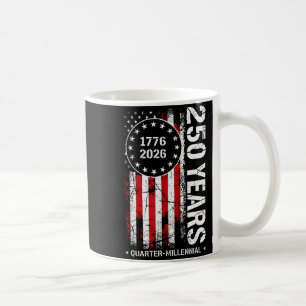 250 Jahre amerikanische 250-Jahres-Jubiläumsflagge Kaffeetasse