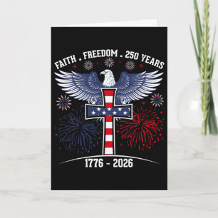 250 Jahre amerikanische 250. Jubiläum US-Flagge 4 Karte