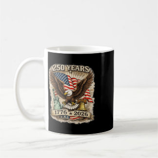250 Jahre Amerikanische 250. Jubiläum US-Flagge Kaffeetasse