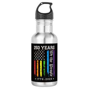 250 Jahre Amerikanische 250. Jubiläum US LGBT Pr Edelstahlflasche