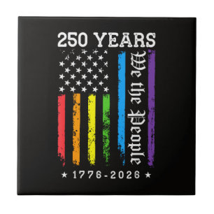 250 Jahre Amerikanische 250. Jubiläum US LGBT Pr Fliese