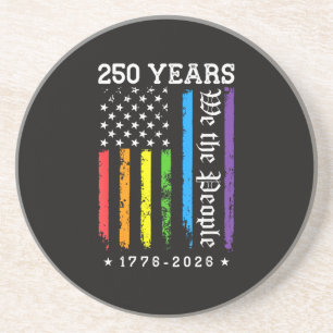 250 Jahre Amerikanische 250. Jubiläum US LGBT Pr Getränkeuntersetzer
