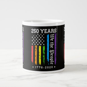 250 Jahre Amerikanische 250. Jubiläum US LGBT Pr Jumbo-Tasse