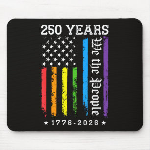250 Jahre Amerikanische 250. Jubiläum US LGBT Pr Mousepad