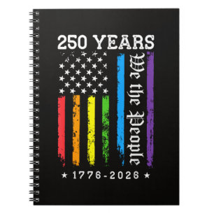 250 Jahre Amerikanische 250. Jubiläum US LGBT Pr Notizblock