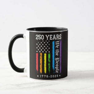 250 Jahre Amerikanische 250. Jubiläum US LGBT Pr Tasse