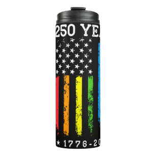 250 Jahre Amerikanische 250. Jubiläum US LGBT Pr Thermosbecher