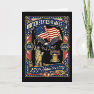 250 Jahre Amerikanische 250. Jubiläum Us Usa Flagg Karte