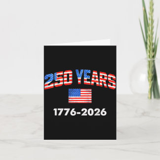 250 Jahre amerikanische Flagge 1776-2026 250. Karte