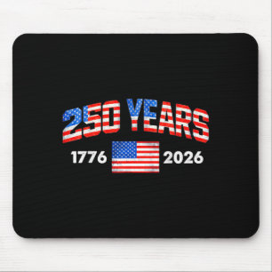 250 Jahre amerikanische Flagge 1776 2026 250. Mousepad