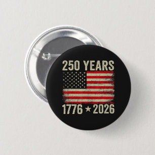 250 Jahre amerikanische Flagge 1776-2026 Button