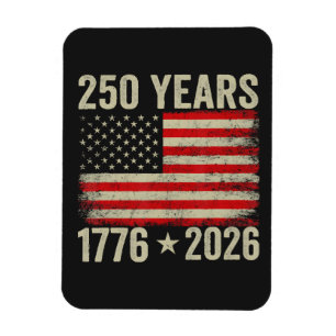 250 Jahre amerikanische Flagge 1776-2026 Magnet