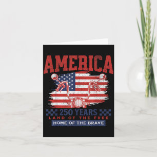 250 Jahre Amerikanische Flagge 250. Jubiläum Clic Karte