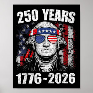 250 Jahre Amerikanische Flagge 250. Jubiläum USA 4 Poster