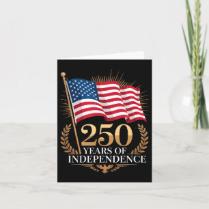 250 Jahre amerikanische Flagge USA 250. Jubiläum Karte