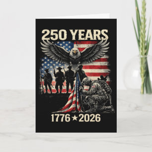 250 Jahre Amerikanische Flagge USA 250. Jubiläum P Karte