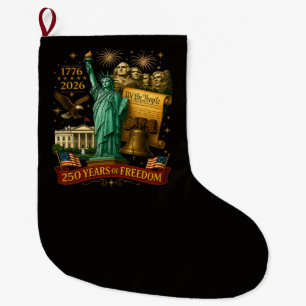 250 Jahre amerikanische Freiheit Großer Weihnachtsstrumpf
