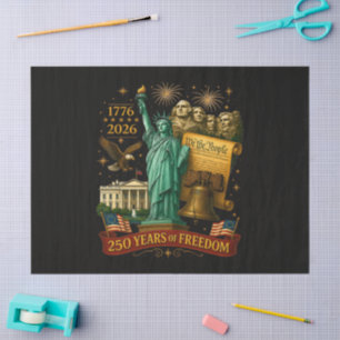 250 Jahre amerikanische Freiheit Seidenpapier