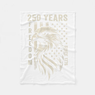 250 Jahre amerikanische Freiheit seit 1776 4. Juli Fleecedecke