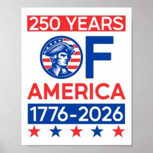 250 Jahre Amerikanische Revolution Semiquincentenn Poster