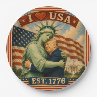 250 Jahre Amerikanischer Stolz Liebe USA Pappteller