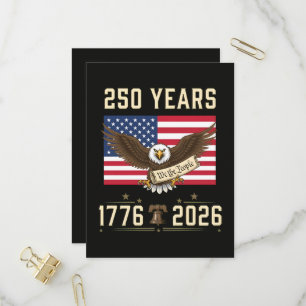 250 Jahre amerikanisches Erbe 1776 2026 Einladungspostkarte