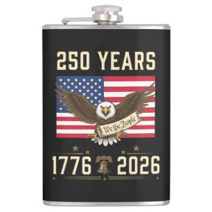 250 Jahre amerikanisches Erbe 1776 2026 Flachmann